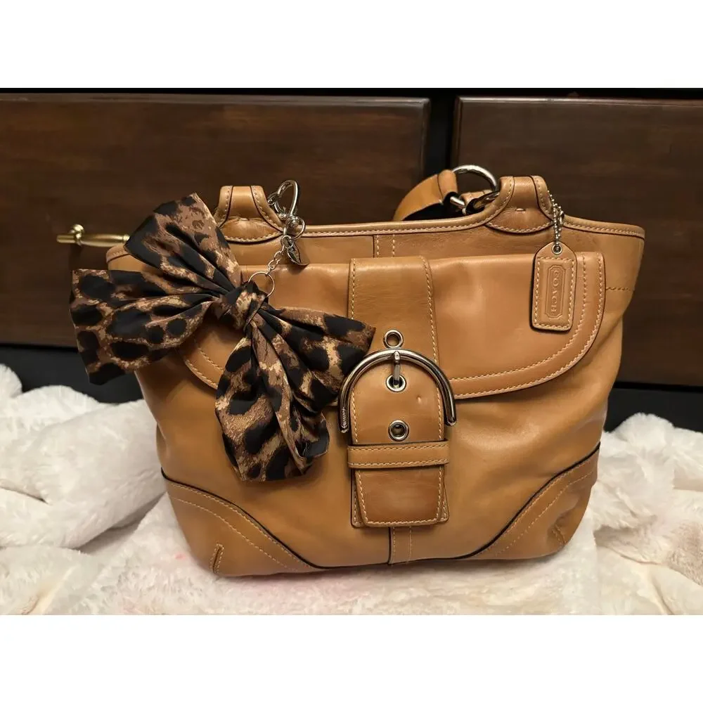 Excellent barely used Coach Vintage Soho Buckle Satchel – Tan Leather - Picture 1 of 12